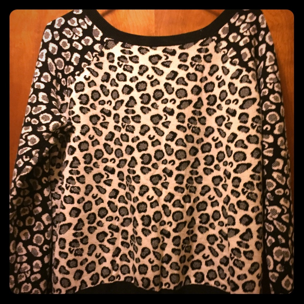 Cheetah print sweater